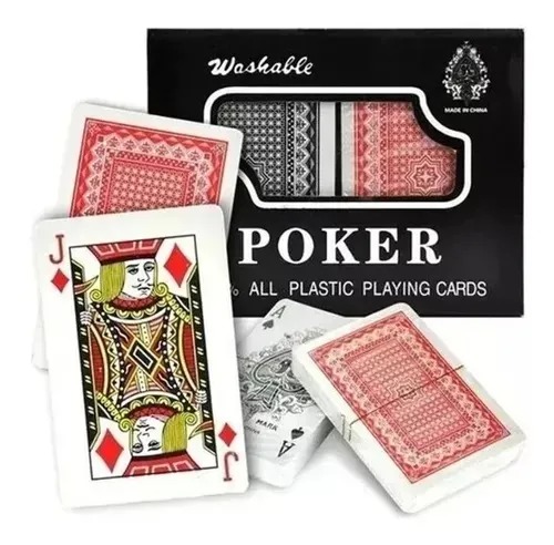 Juego De Mesa Baraja Cartas Poker Plasti
